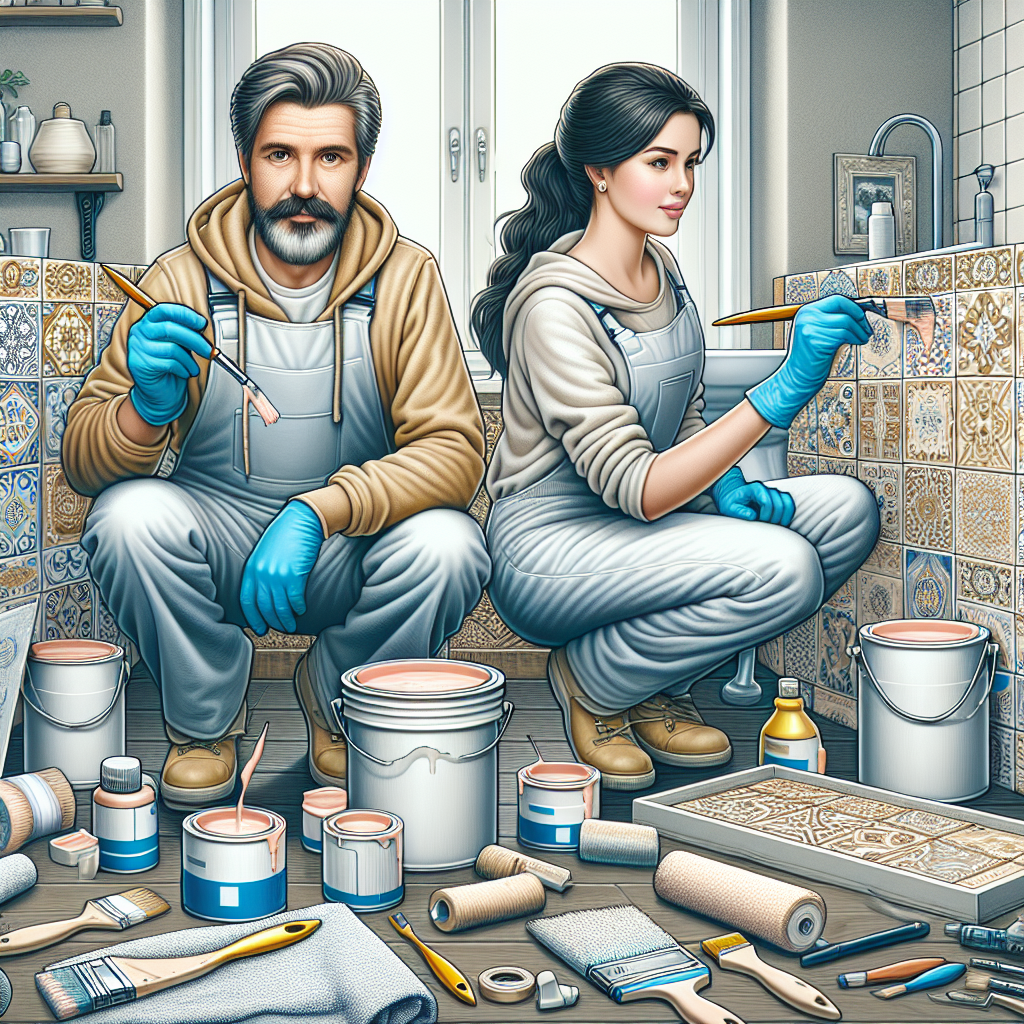 Malowanie płytek w łazience - czym pomalować płytki łazienkowe